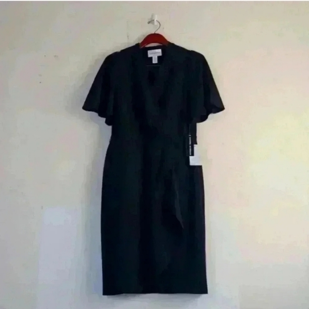 Donna Morgan Women’s Classic Black Wrap Dress